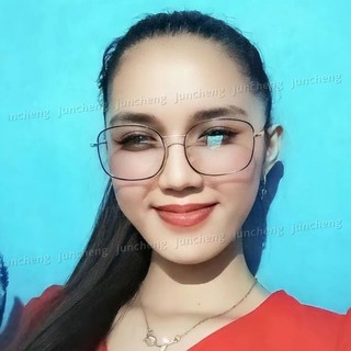 2in1 Photochromic Chống Bức Xạ Kính Mắt Dành Cho Nữ Hình Chữ Nhật Chuyển Đổi Kính Mắt Kim Loại Khung Nhỏ Chống Ánh Sáng Xanh Kính Mắt Bóng Kính Mát