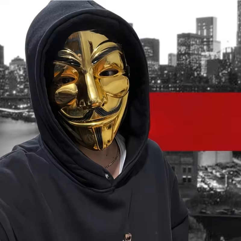 Phim Cosplay Vendetta Hacker Mask Người Vô danh Fawkes Halloween Quà tặng Giáng sinh Phim chủ đề Mặt nạ