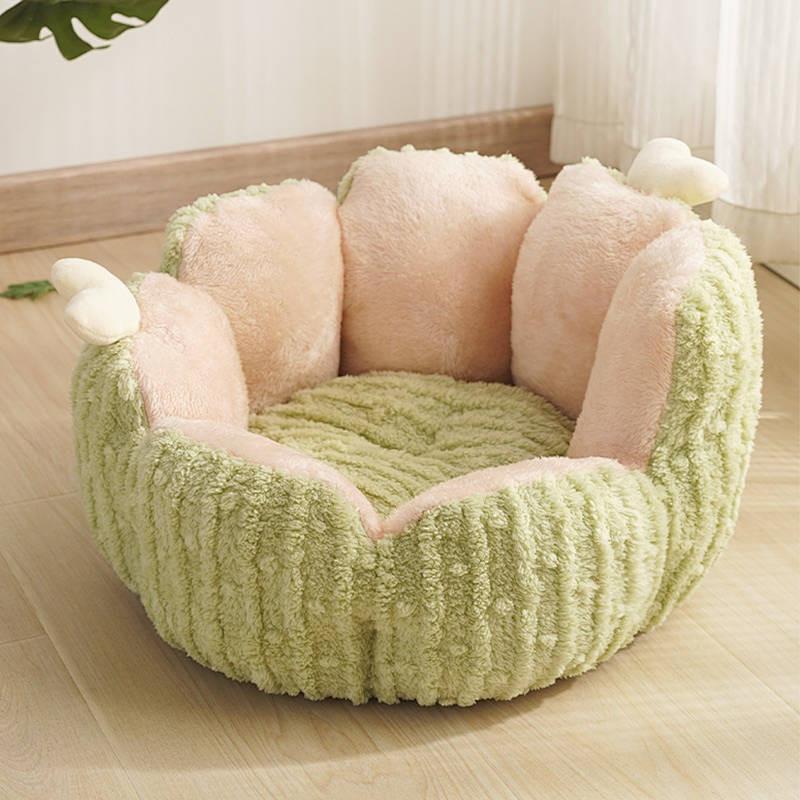 Semi-Enclosed Cat Nest Winter Warm Cat Sofa Cat House Kennel Washable Cat Bed Four Seasons Universal Cat Supplies oJAH