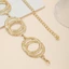 Mya Girls Đính Hạt Bụng Dây Xích Thời Trang Thông Thường Dây Xích Quần Áo Dây Xích Nữ Phụ Kiện Thời Trang