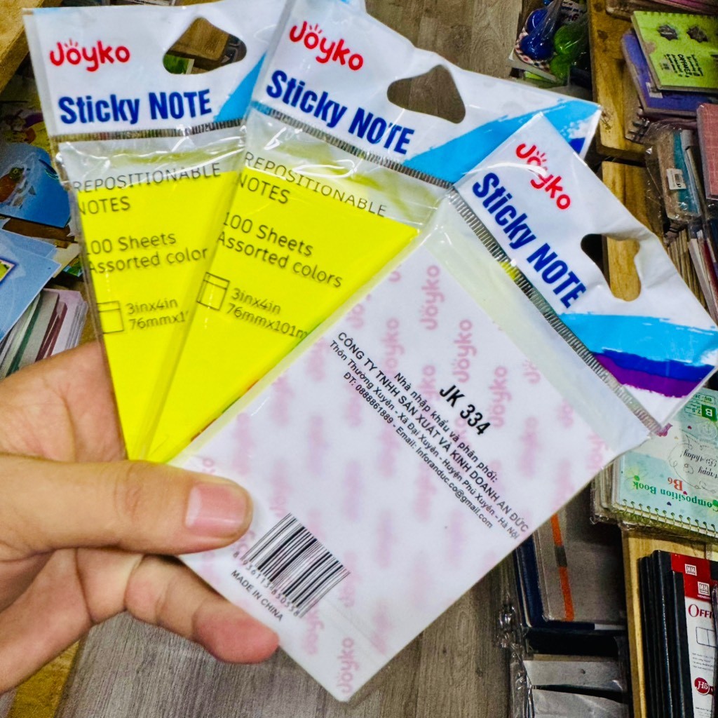 Product image GIẤY NOTE JOYKO 3X4 JK334 (GHI CHÚ) - [VPP-NS EmBoy] - ẢNH THẬT