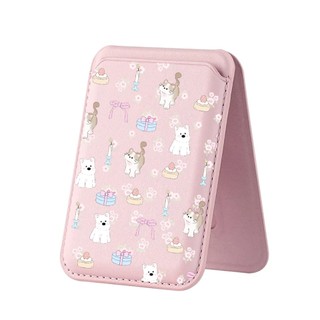 Ví họa tiết động vật dễ thương cho iPhone 16 15 14 13 12 11 Pro Max Plus Thẻ da Giá đỡ điện thoại cho vỏ bỏ túi