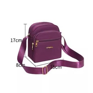 Túi Đeo Vai Nylon Nhiều Lớp, Vuông Nhỏ Thời Trang, Túi Điện Thoại, Túi Mẹ Trung Niên Cho Nữ