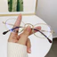 【 -0~-400 ° 】 Kính gọng nhỏ dây vàng mới dành cho nam và nữ, trơn, có thể kết hợp với cận thị, kính chống ánh sáng xanh cổ điển hình bầu dục kim loại độ