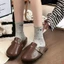 Tất ruffle chấm bi thoáng khí dành cho bé gái