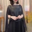 DUSKGLOW Cape Dạ Hội Cho Nữ, Made from Voan Màu Trơn, Phù Hợp Mặc Đi Tiệc