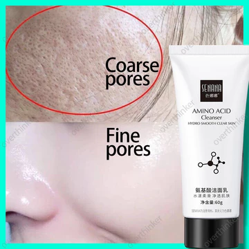 Sữa rửa mặt Senana có sẵn Sữa rửa mặt Axit amin Sữa rửa mặt Axit amin Sữa rửa mặt Dưỡng ẩm Thu nhỏ lỗ chân lông Loại bỏ mụn Sữa rửa mặt Unisex 60g OBWS
