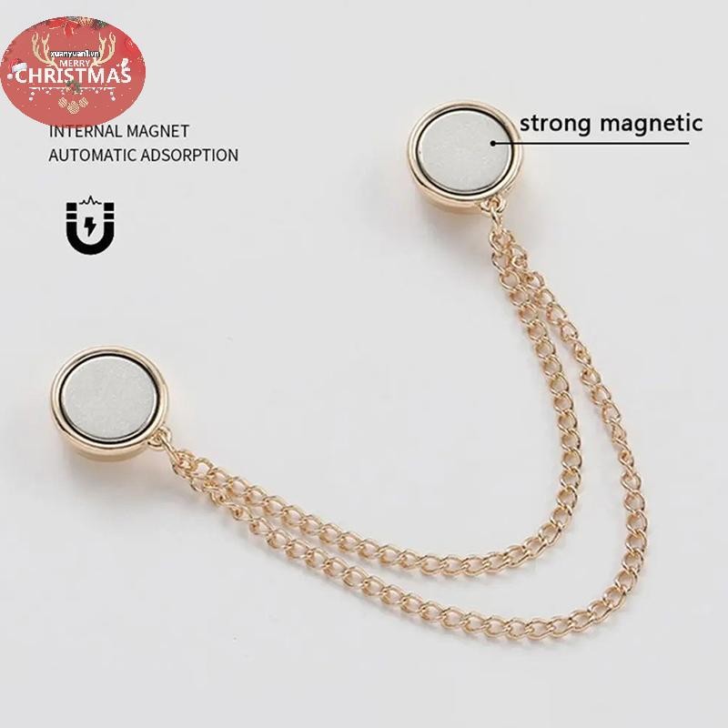 XUAN Từ Tính Có Thể Điều Chỉnh Chân Kẹp Cho Quần Pin Có Thể Thu Vào Chân Cố Định Quần Rời Nút Cho Quần Jean Cardigan VN