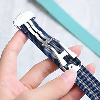 20mm 22mm NATO Nylon Dây Đeo Đồng Hồ Cho OMEGA Seamaster De Ville Mặt Trăng Đồng Hồ Vải Dây Đeo Đồng Hồ Dòng Hành Tinh Dây Đeo Tay Thay Thế Phụ Kiện Đồng Hồ Nam