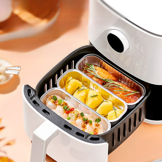 Bát giấy thiếc lá nhôm, hộp giấy thiếc lá nhôm cấp thực phẩm, khay giấy thiếc hình chữ nhật, thích hợp làm khuôn nướng bánh trong nồi chiên / lò nướng không khí, v.v.