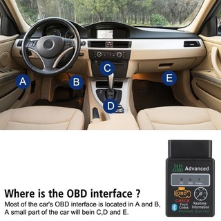 JKDESIGN Dụng cụ phát hiện lỗi ô tô, Máy quét Bluetooth Mini không dây Obd2, Máy đọc mã Android V1.5 Obd2