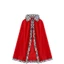 COCODECOVED Áo choàng Halloween Vua, Đỏ nhung Cosplay hóa trang người lớn trẻ em, Bền 80/90/130/150cm choàng vai đốm trắng Hoàng tử hoàng gia sinh nhật
