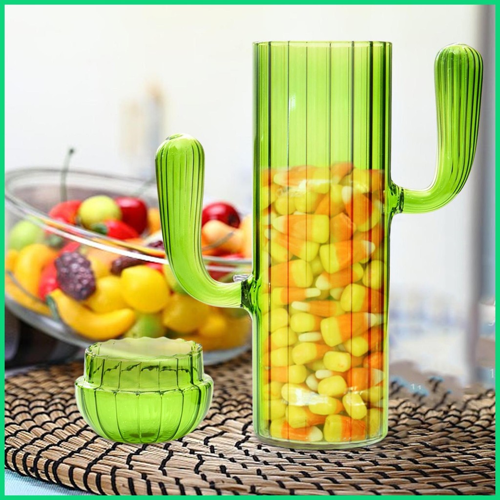 Xương Rồng Kẹo Lọ Hộp Bảo Quản Cà Phê Có Nắp Hộp Bảo Quản Thực Phẩm Hình Xương Rồng Bình Bảo Quản Thủy Tinh Cho jiwvn