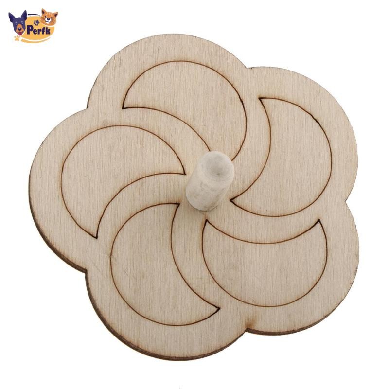4 Miếng Vui Nhộn Giáo Dục Gỗ Tự Nhiên Gyro Top Đồ Chơi Cho Trẻ Em Trẻ Em