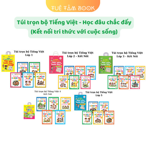 Sách - Túi Trọn Bộ Tiếng Việt Học Chuyên Sâu - Học Đâu Chắc Đấy Tiếng Việt lớp 1 & 2 & 3 & 4 & 5 (Kết nối tri thức)