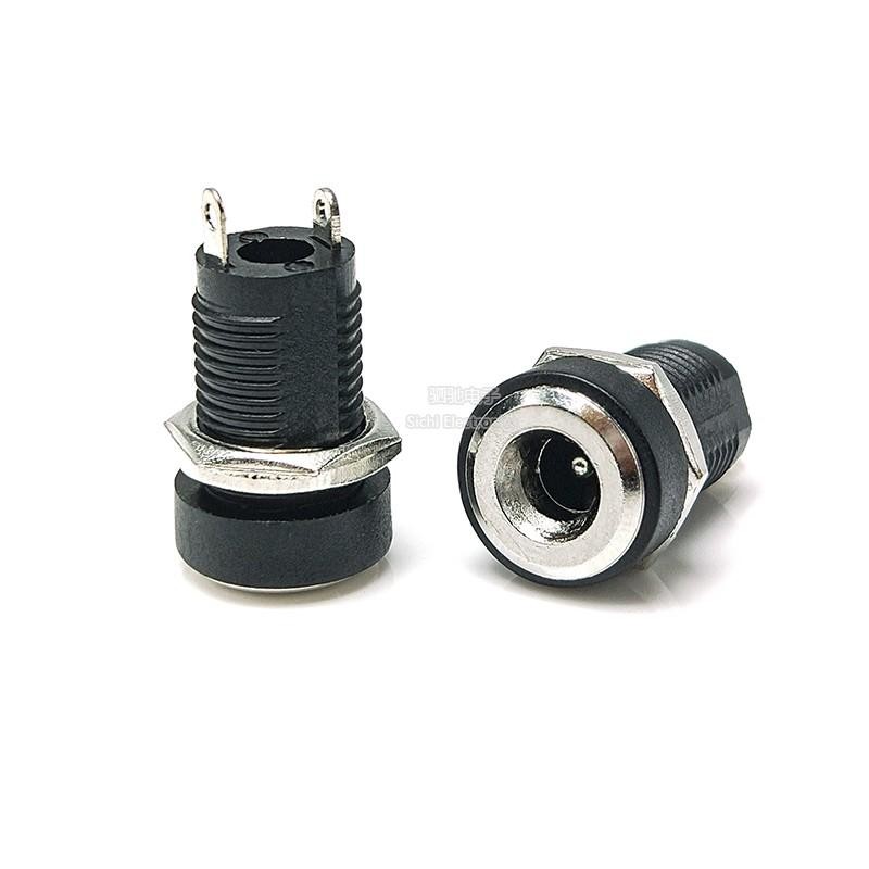 Ổ cắm điện mở rộng DC022B 5.5 * 2.1 / 2.5mm 3.5 * 1.3 Ổ cắm điện ren mở rộng 9,5MM