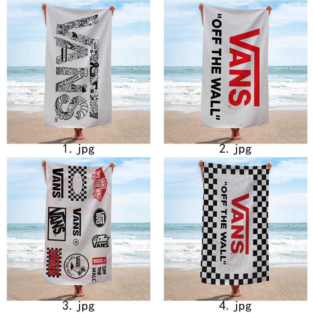 Giày Art Vans Logo Khăn tắm vách ngăn, Khăn tắm bể bơi đi biển, Quà tặng kỷ niệm sinh nhật