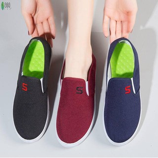 Giày Vải Nữ Giày Chống Trơn Trượt Tròn Thoải Mái Ngón Chân Cũ Bắc Kinh Giày Vải Chống Trơn Trượt Nữ