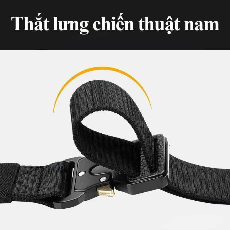 Thắt Lưng Chiến Thuật Nam Nylon Cao Cấp - Khóa Nhôm Chống Gỉ, thiết kế chống mòn, Đi Phượt, Tập Gym