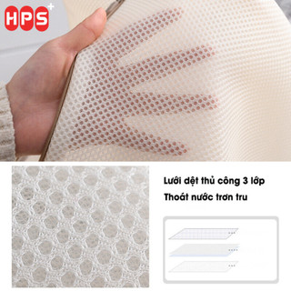 Túi giặt đồ máy giặt 3 lớp, túi lưới giặt đồ lót có khóa kéo giúp bảo vệ quần áo khỏi rối, chống co dãn
