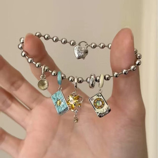 Vòng cổ và vòng tay nữ thiết kế độc đáo, chủ đề tarot bí ẩn với mặt trăng và ngôi sao, phù hợp thời trang