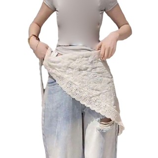 Váy Mini Ren Thêu Hoa Xuyên Thấu, Dây Buộc Lưng Cao
