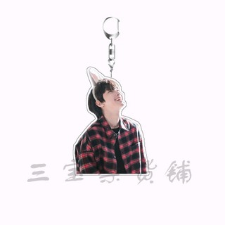 Hwang In Youp MÓC KHOÁ mặt dây chuyền hai mặt bằng Acrylic - DH