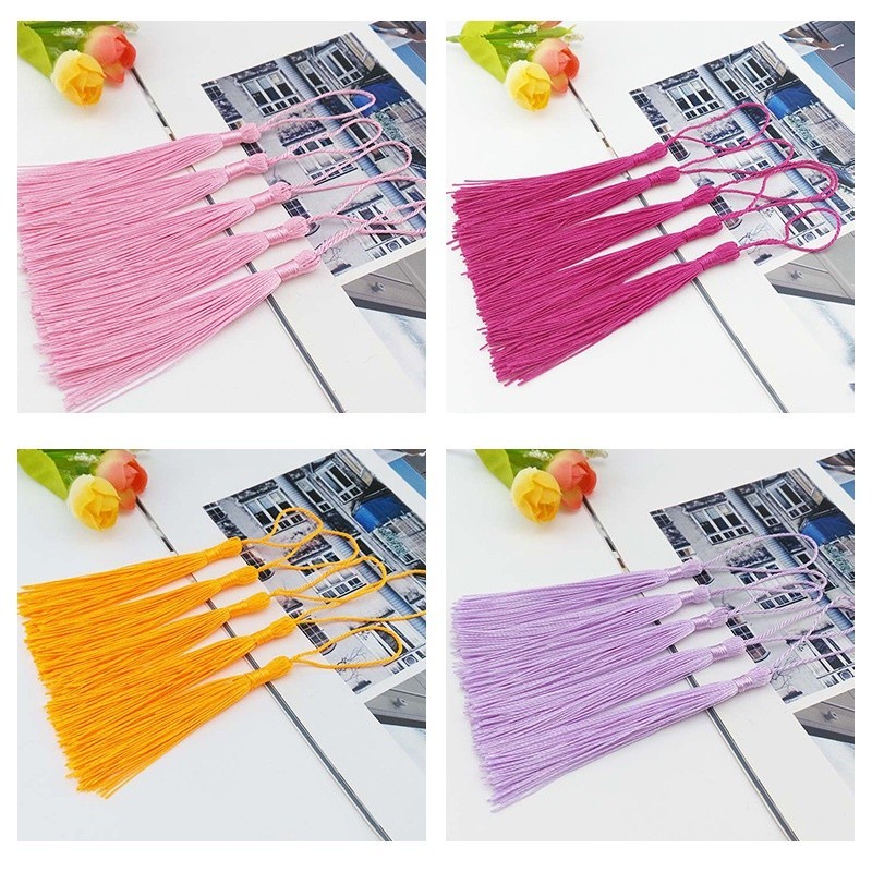 (10 cái)Tua rua mini 13cm nhiều màu, Nguyên liệu làm trang sức cổ trang, Nguyên liệu diy