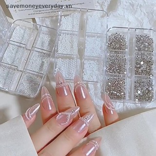 [savemoneyeveryday] 6 Lưới Hạt Móng Tay Ngọc Trai 0.6-2mm Hạt Không Gỉ Bạc Trang Sức Kim Loại Quả Bóng Nhỏ DIY Phụ Kiện Quyến Rũ Trang Trí Móng Tay [vn]