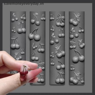 [savemoneyeveryday] Khuôn Silicon Hoa Hồng 3D Trang Trí Móng Tay Nghệ Thuật DIY Cherry Design Mẫu Móng Tay Trang Sức Thủ Công Dụng Cụ Thiết Kế Làm Móng Tay [vn]