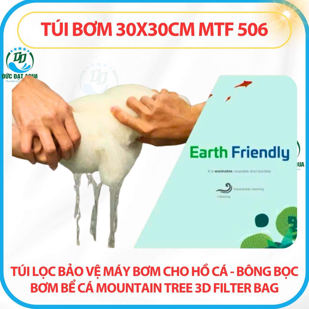 Túi lọc máy bơm cho hồ cá -Bông lọc bể cá MOUNTAIN TREE 3D FILTER BAG MTF306 6