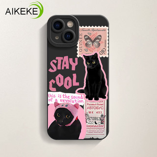 Ốp Điện Thoại Ins Style Mèo Đen Cho Tecno Camon 40 Pro 30 30S Premier 20 Prime 19 Pro Pova 6 5 4 Neo 3 2 5G 4G Bướm Mềm Hoạt Hình Kirby Vỏ Chống Sốc Dễ Thương