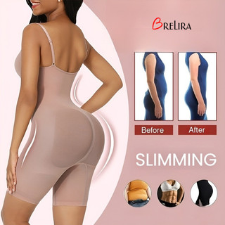 『 Brelira 』 Bộ đồ định hình toàn thân One Piece 360° Tummy Control Liền mạch Nâng mông Bodyshaper Corset Thoáng khí Nữ Định hình Bộ đồ giảm béo