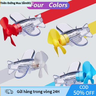 【COD】với đèn LED máy bay Mini an toàn dính không dấu vết, phát điện gió Thời trang năng lượng gió Trang trí máy bay nhỏ