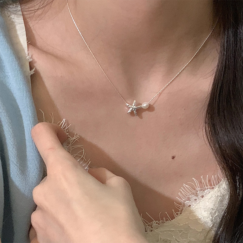 Dây Chuyền Bướm Đá Aquamarine 925 Không Phai Màu - Trang Sức Nữ Cao Cấp Phong Cách Ins