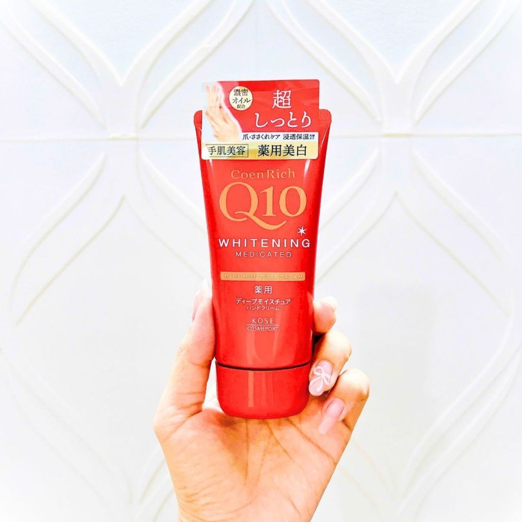 Kem dưỡng da tay Q10 Kose Hand Cream Mềm mịn chống lão hóa 80g Nhật Bản