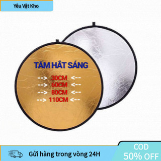 【COD】Tấm Hắt Sáng Tròn Chụp Hình, Quay Phim, Phản Quang Vàng – Bạc, Size 60/80cm Gọn Nhẹ