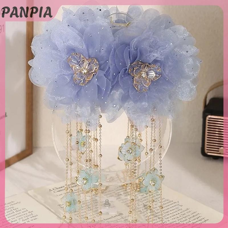 PNPIA-Đầm Hoa Sen Kim Sa Lấp Lánh Tua Rua Vuốt Tóc Cho Nữ Cô Gái Ngọt Ngào Thời Trang Kẹp Phụ Kiện Tóc Quà Tặng