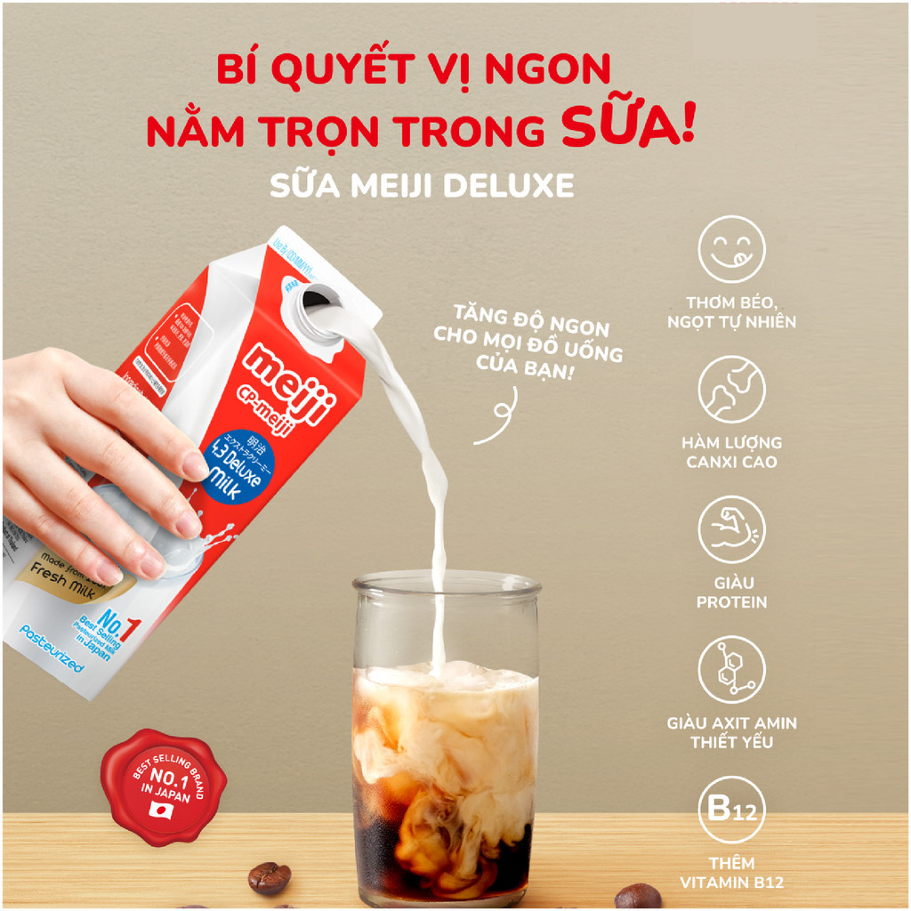 [HỎA TỐC] Thùng Sữa Tươi Thanh Trùng Cao Cấp MEIJI ĐỎ & XANH 946ml Sữa Cao Cấp Thơm Ngon Bổ Dưỡng