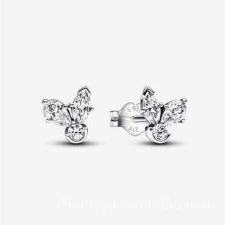 Bông tai DIY thời trang nữ năm 2024 với thiết kế hoa lấp lánh