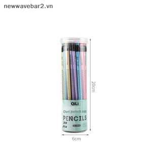 [Mới] 30 Bút Chì HB Có Tẩy, Thiết Kế Chống Trơn Trượt, Viết Mịn, Vỡ, Gỗ Composite, Màu Sắc.