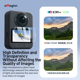 Dành cho DJI OSMO 360 HD kính cường lực bảo vệ màn hình OSMO toàn cảnh phụ kiện máy ảnh thể thao