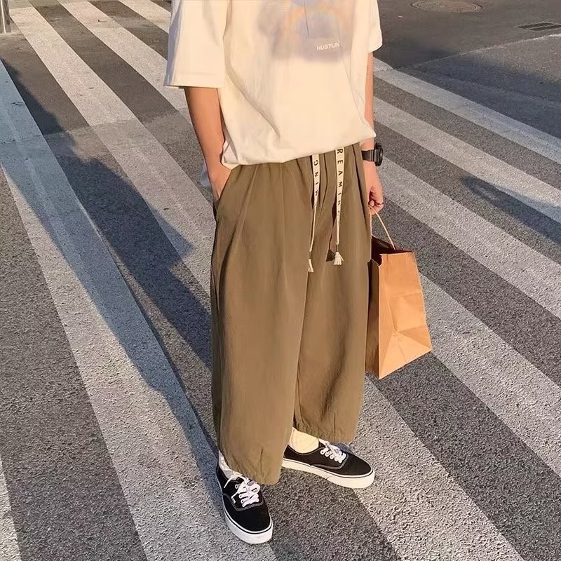 Quần nam dáng rộng ống thẳng phù hợp mùa hè, trendy cho giới trẻ VG