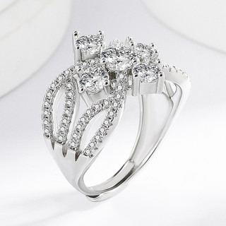 Nhẫn nữ kim cương zircon hình học phong cách châu Âu và Mỹ
