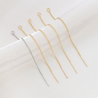 Đồng Clad màu vàng bảo quản pin bông tai có dây treo DIY handmade trang sức phụ kiện