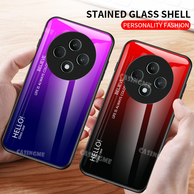Ốp điện thoại kính cường lực Oppo Reno12 F 5G 2024 cho Oppo Reno 12F Reno12F Reno12 12 Pro F 4G 5G 2024 Vỏ điện thoại Gradient Ốp lưng chống sốc