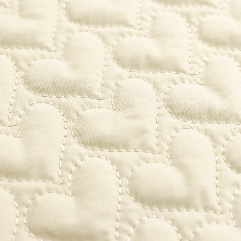 Túi Cotton Thêu Hình Trái Tim Quilted Vải Cotton 1 Mét TJ22165