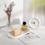 Khay đựng đồ để bàn nhà bếp DAYBREAK, Khay đựng đồ trang điểm phòng tắm bằng silicon bằng đá cẩm thạch, Khay trang trí Khay đựng bồn cầu chống trượt hình bầu dục