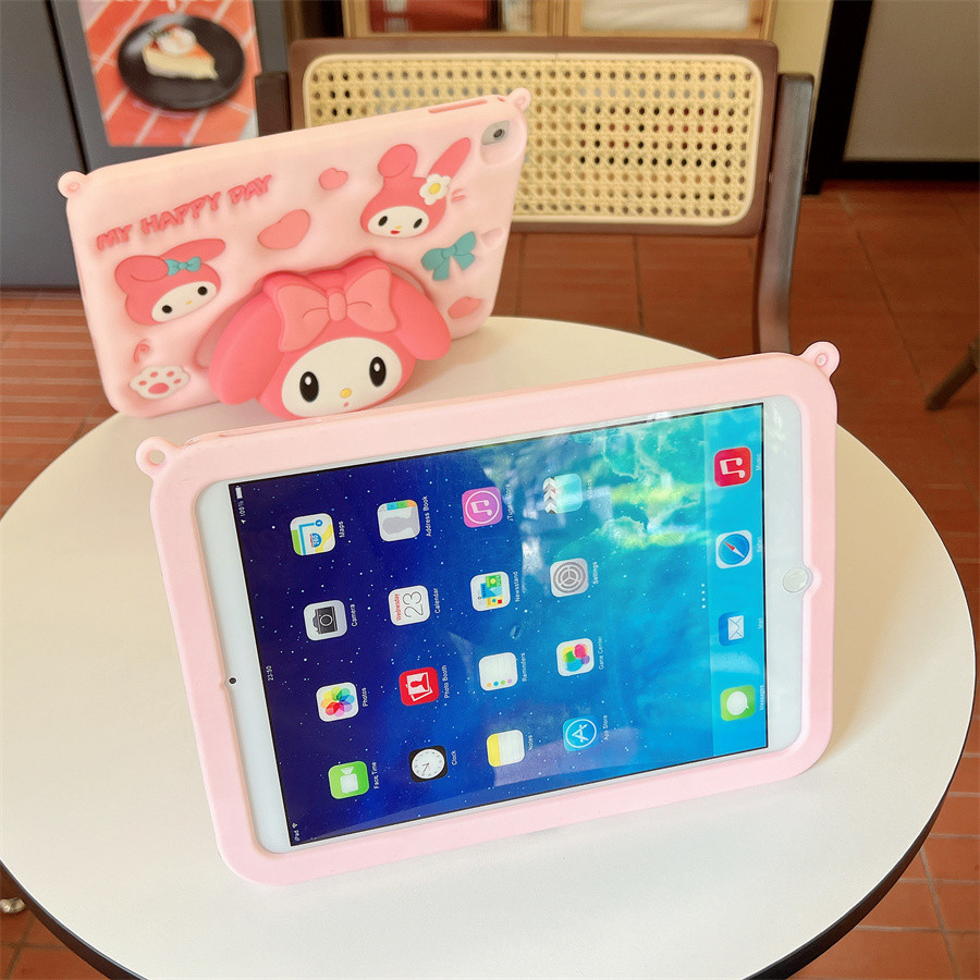 Ốp Lưng Tương Thích Cho Samsung Tab S9 FE 11inch 2023 x510 WiFi x516B S9 X710 11inch S8 X700 S7 T870 Keo Mềm Bàn tcute Dây Hoạt Hình Vỏ Bọc