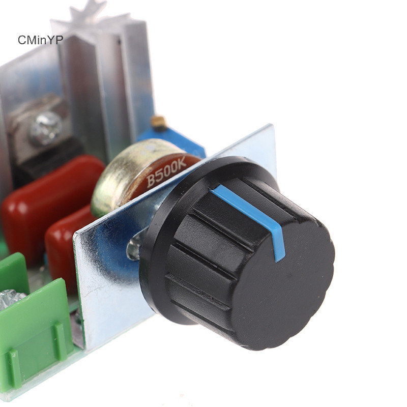 Cminyp 1Pc 50-220V 2000W Bộ Điều Khiển Tốc Độ Dimmers SCR Bộ Điều Chỉnh Điện Áp Nhiệt Dụng Cụ Vinh Quang